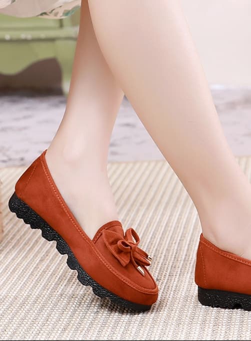 ドライビングシューズ ローファー 蝶結び リボン飾り モカシン