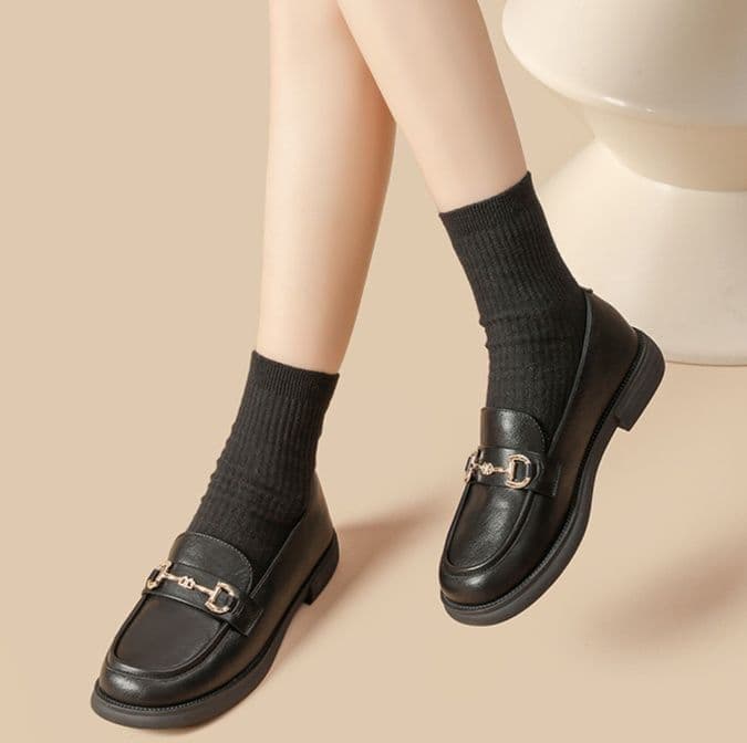 ドライビングシューズ 上品な金具飾りドライビングローファー