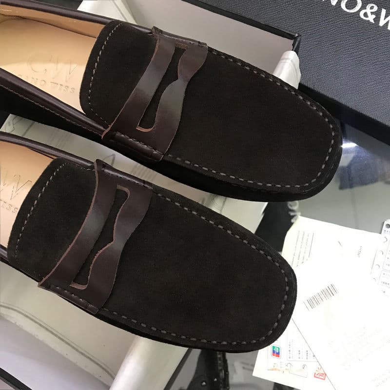 ドライビングシューズ ローファー 上質スエード ペニーシューズ
